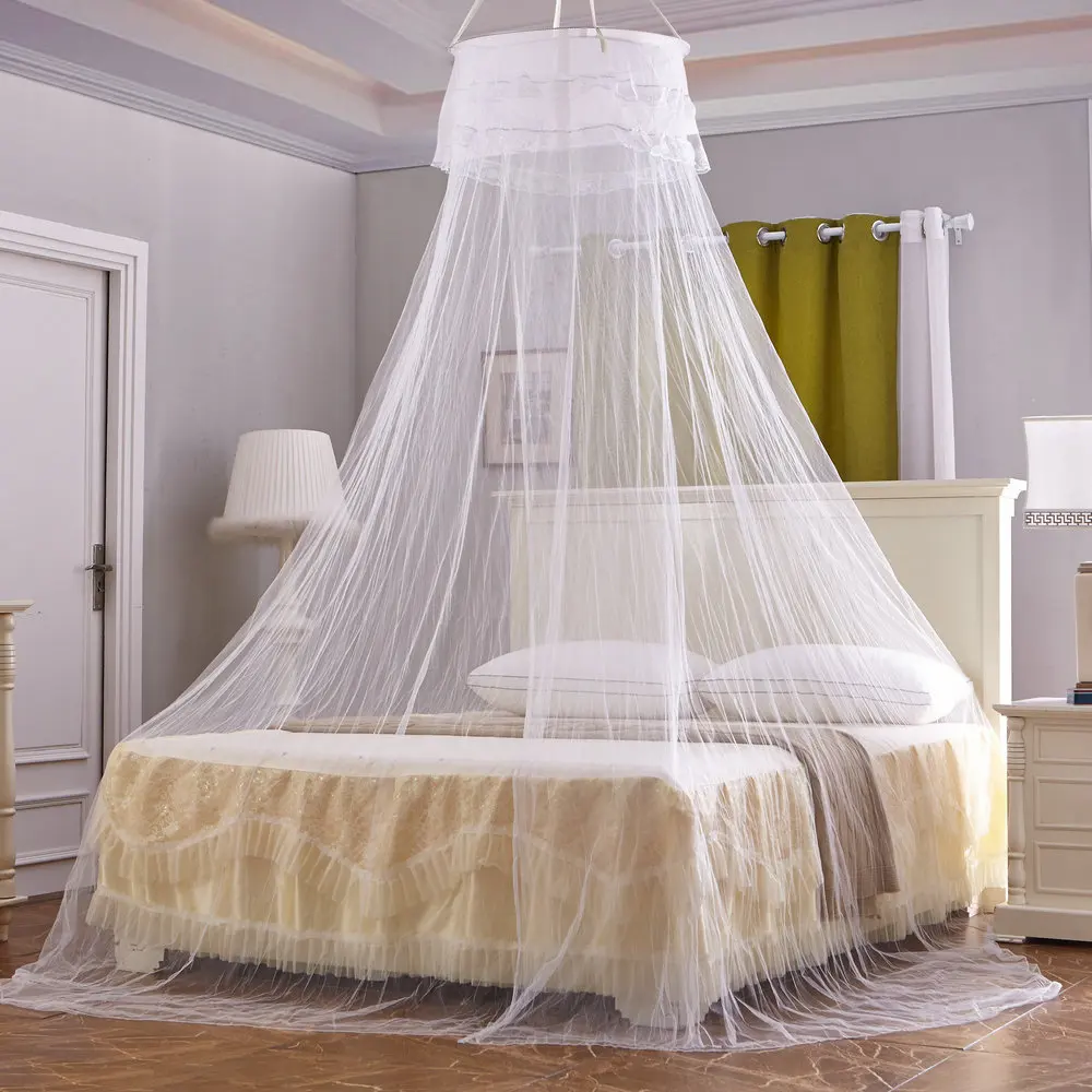 
round mosquito net double bed canopy 