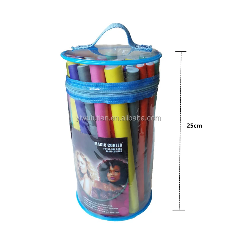 
The MAGIC CURLER Beauty 42 pcs/pack Flexible Curling Rods Multi colors& sizes Hair Curler Roller Set 