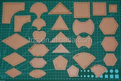 High quality 54PCS mixed styles DIY fabric Colver Clear Acrylic quilt tools/patchwork templates