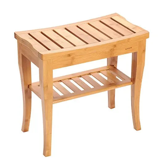 corner shower changing room garden bedroom storage bamboo potting meditation clean wooden bench