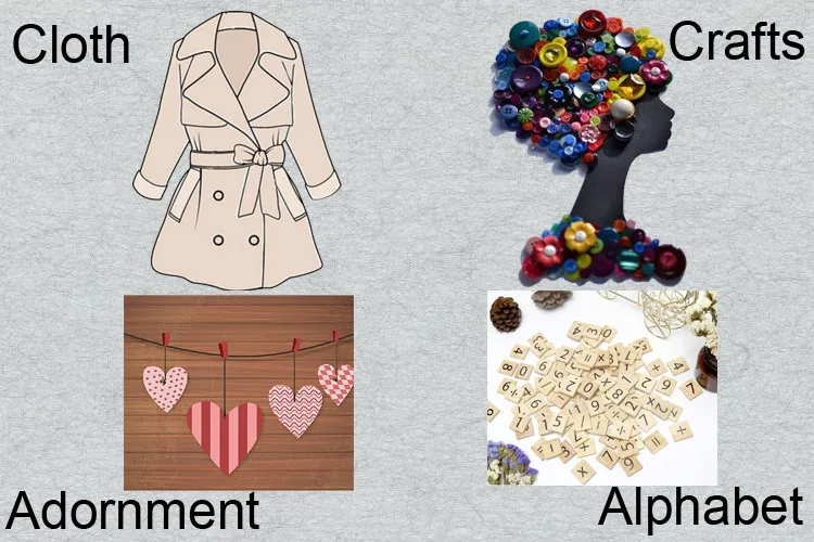 Custom Original Round Two Holes Handmade Wooden Buttons