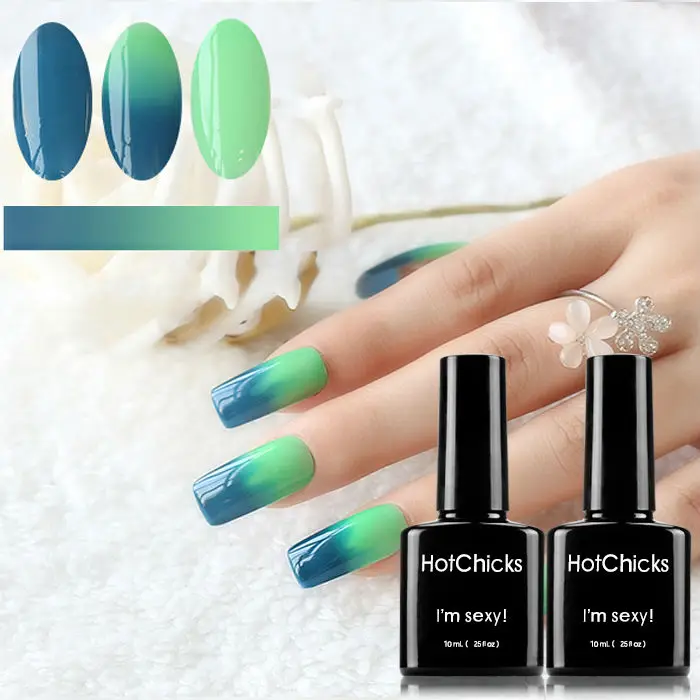 2019  new innovation nail art 12 colors temperature change gel polish