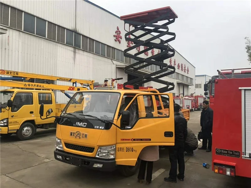 Manual diesel 10m scissor lift platform for sale