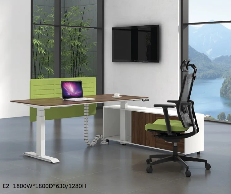 JUOU Stable lifting Desk  Home Office Height Adjustable Computer Smart Electric Sit Stand Up Desk