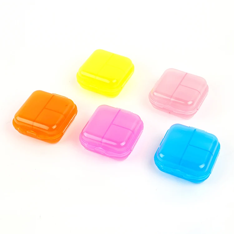 Чехол для хранения лекарств с 6 ячейками Двухуровневый легко носить собой