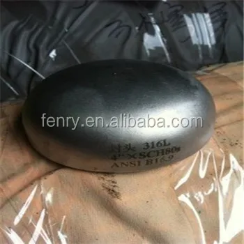 Carbon Steel A516 Grade 70 10mm Thickness 24 Inch Pipe Cap