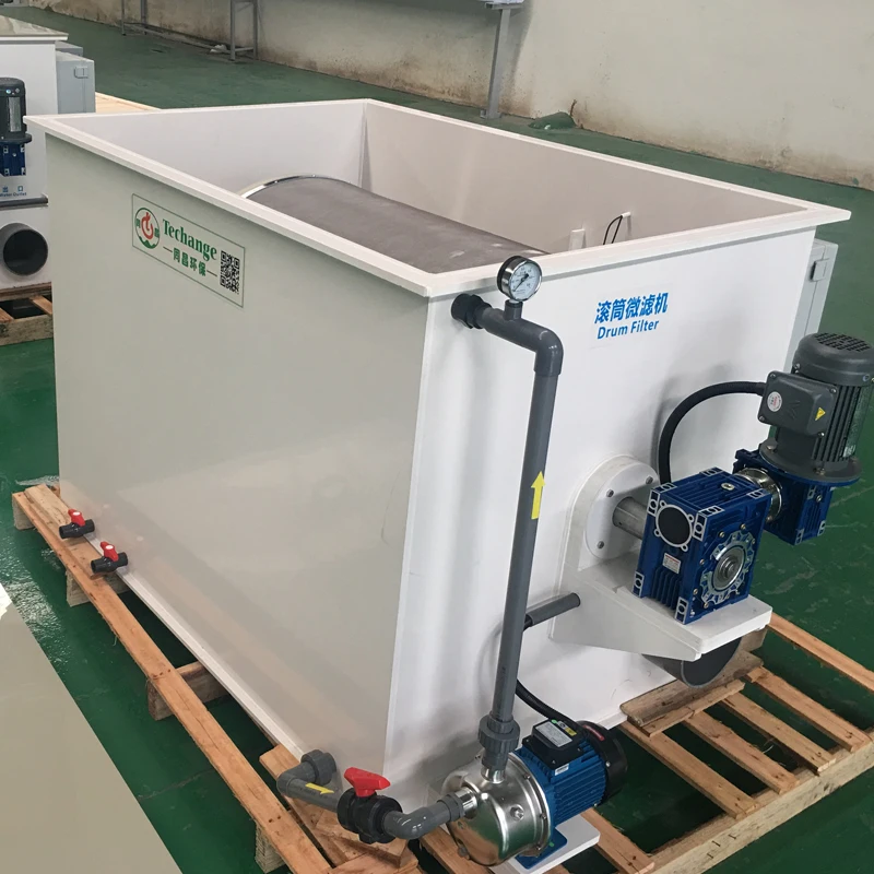 technical recirculating aquaculture systems biological rotary drum filter