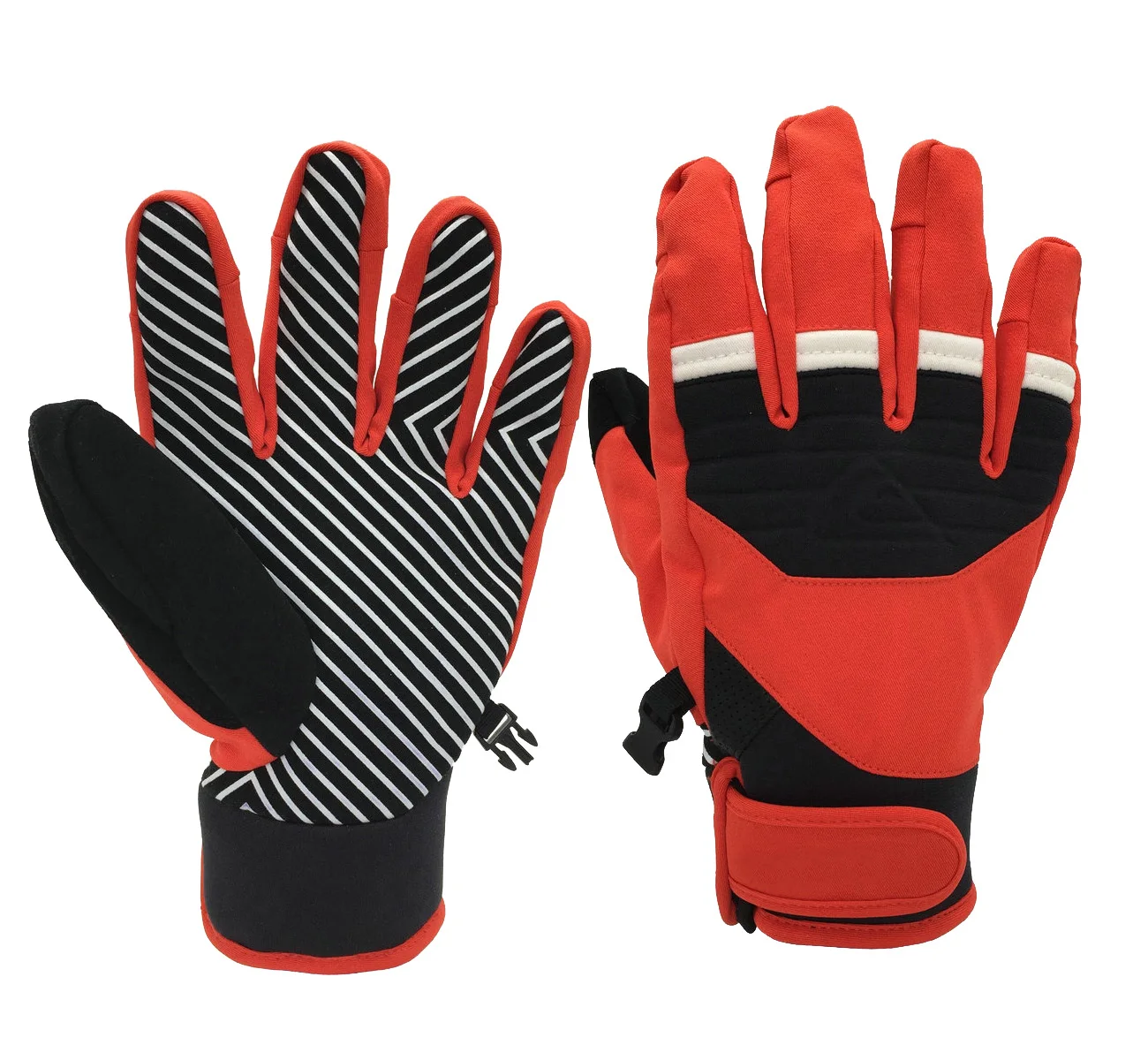 Fashion orange hot sale winter ski gloves