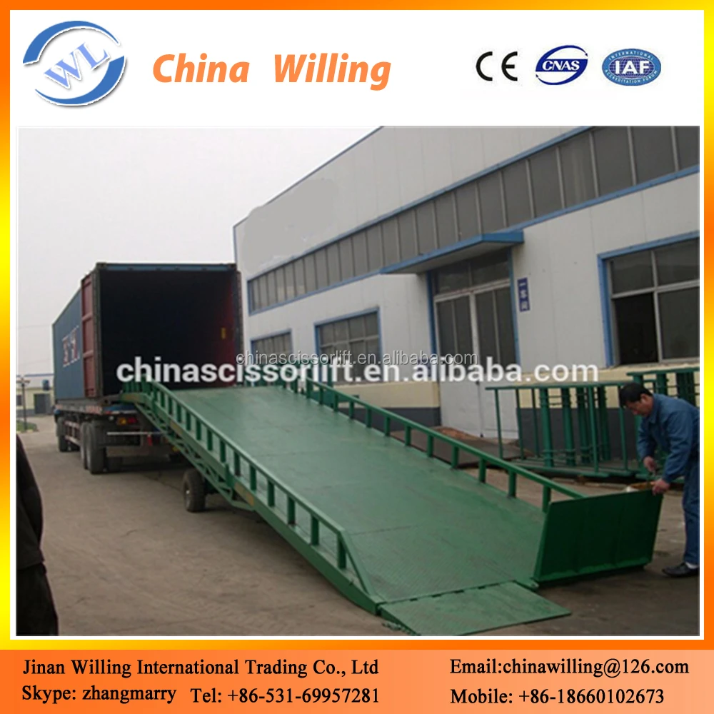 10 тонн мобильных склад гидравлический погрузчик рампы лифт