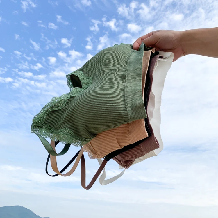 
2020 Women Seamless Bra Ladies Daily Wear Casual Teenage Girl Bra and Underwear 