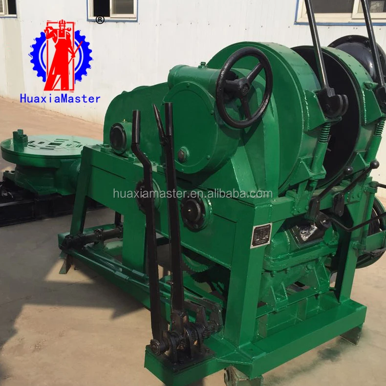 SPJ-1000 water well drilling rig adopts mechanical transmission and rotary table driving drilling tool to achieve footage