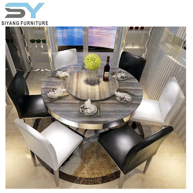 Hot selling modern design round dining table set CT030