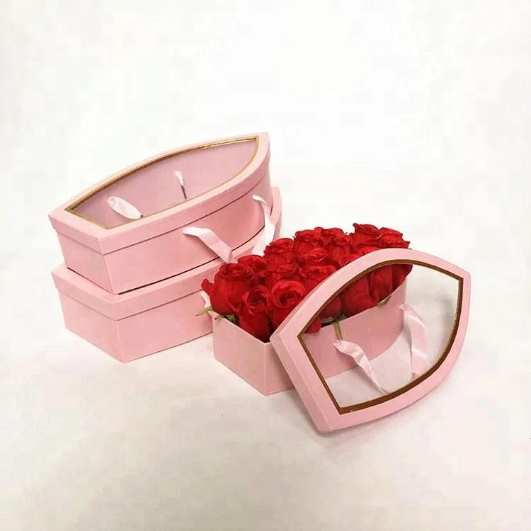 Factory wholesale ship shaped delivery favor box flower