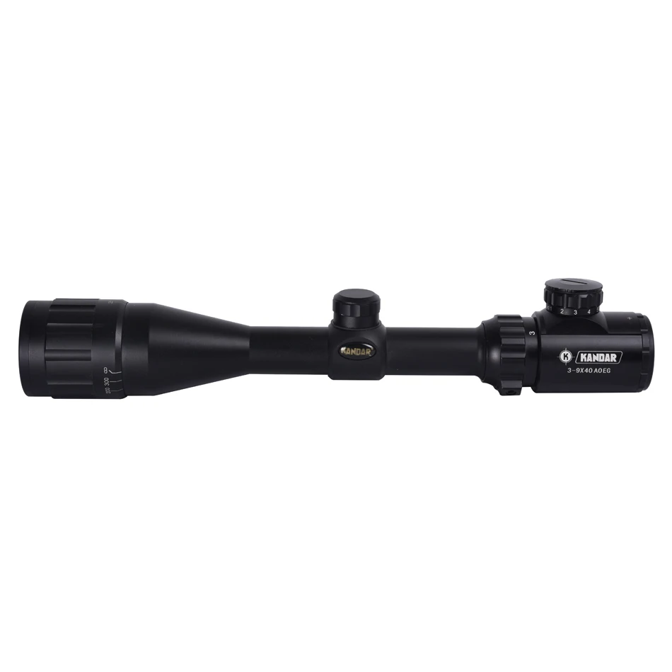 3-9x40 Оптический оптический прицел для наружной охоты с подсветкой RGB, сделано в Китае