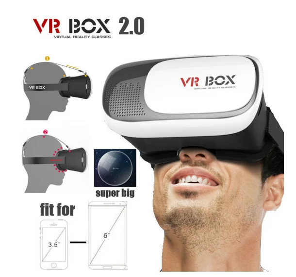 VR BOX 2 the 2nd generation Virtual reality 3D glass helmet 1688 agent
