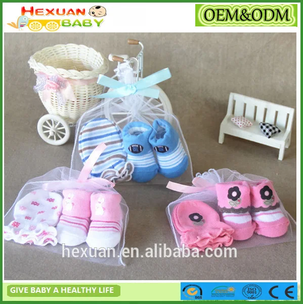 Mesh baby Baby mittens set,baby socks,cotton baby mittens