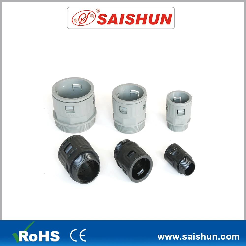 IP66 Straight Quick Connector for Conduit Tube High-Durable Pipe Fittings