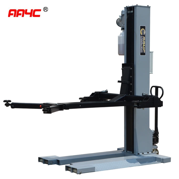 AA4C 2.5T Mobile Single Post Car Lifts with CE Certificate vehicle hoist