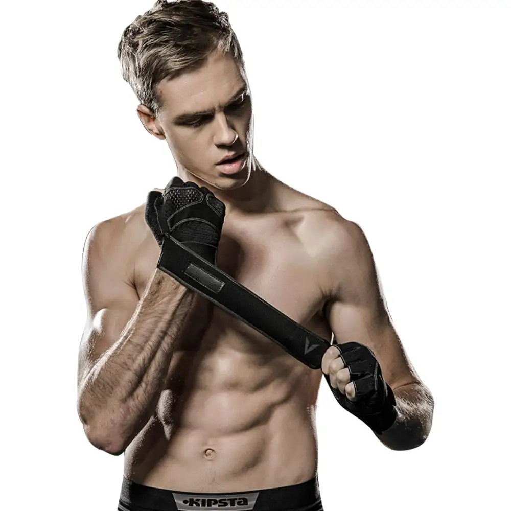 Нескользящие носки из дышащего материала для занятий спортом, занятий фитнесом, тяжёлая атлетика спортивные перчатки с креплением на запястье поддержка