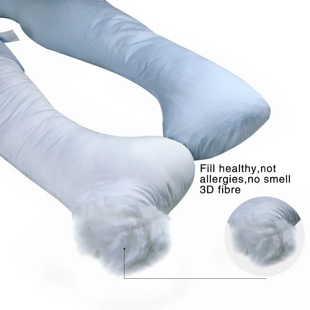 
Pregnancy Pillow, Maternity Pillow with Contoured U-Shape for Back Support 