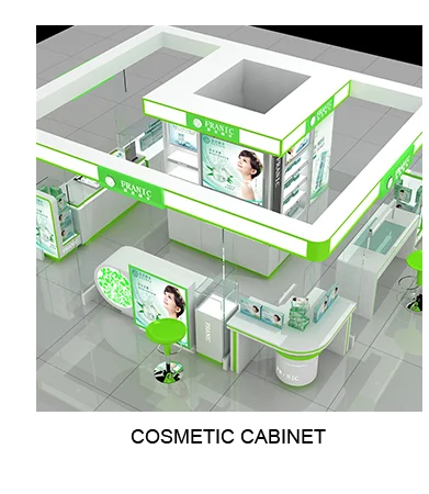 Hot Sale Showcase for Beauty Products Cosmetics Shop and Mall Kiosk Ideas for Shopping Malls