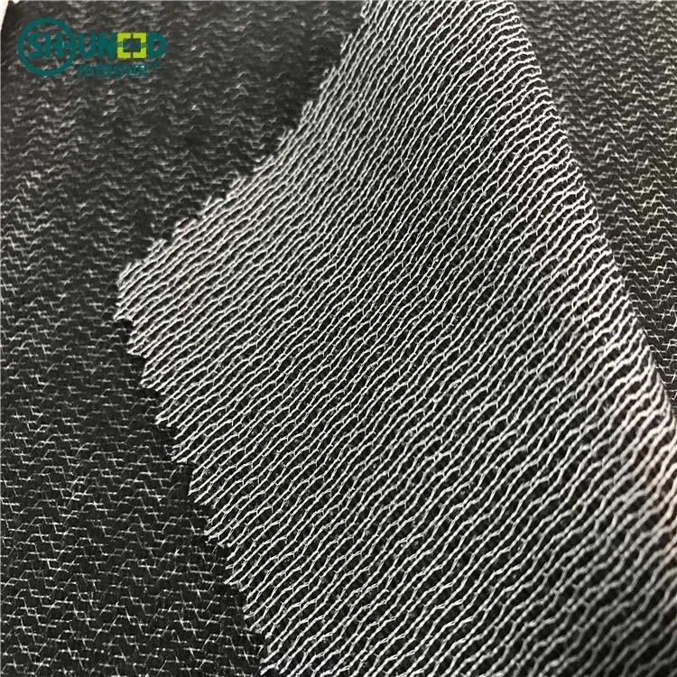 Shrink-Resistant brushed woven tricot knitted fusible interlining