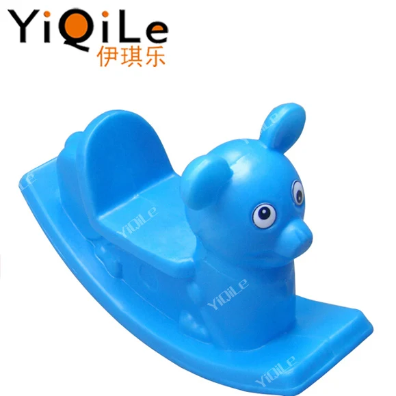 Colorful fish design plastic toddler rocking toys
