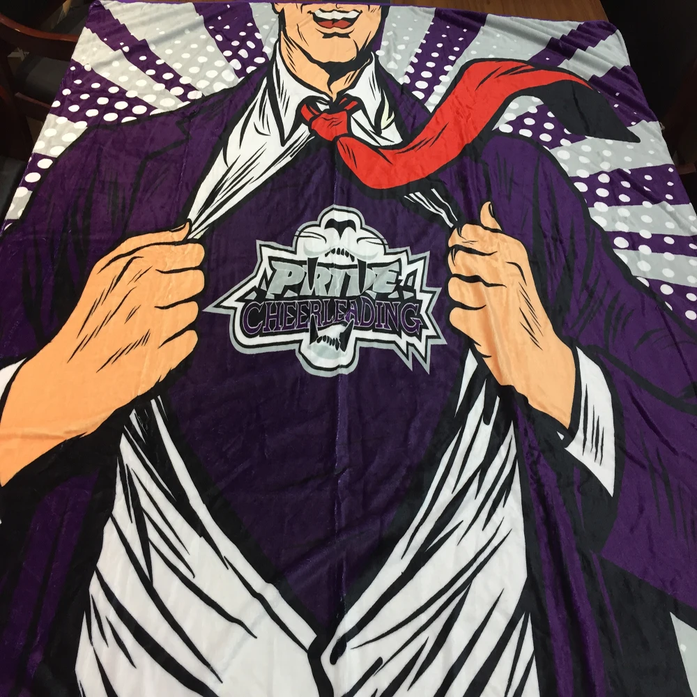 Super Soft And Warm Fleece Blanket Cheerleading Blanket Custom Logo Blanket