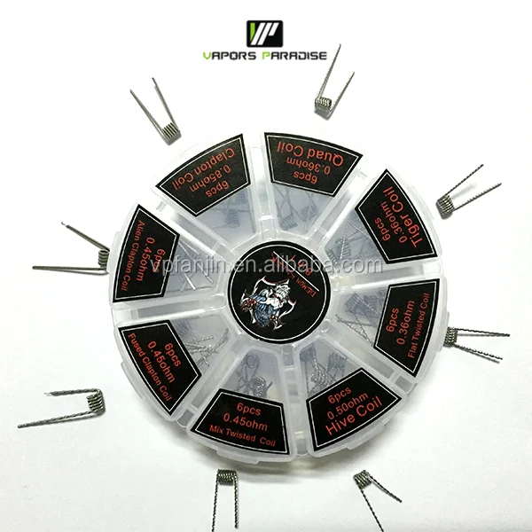 
Free sample wire supplier Demon Killer series vape notch coil 8 in 1 prebuilt coil wholesale 