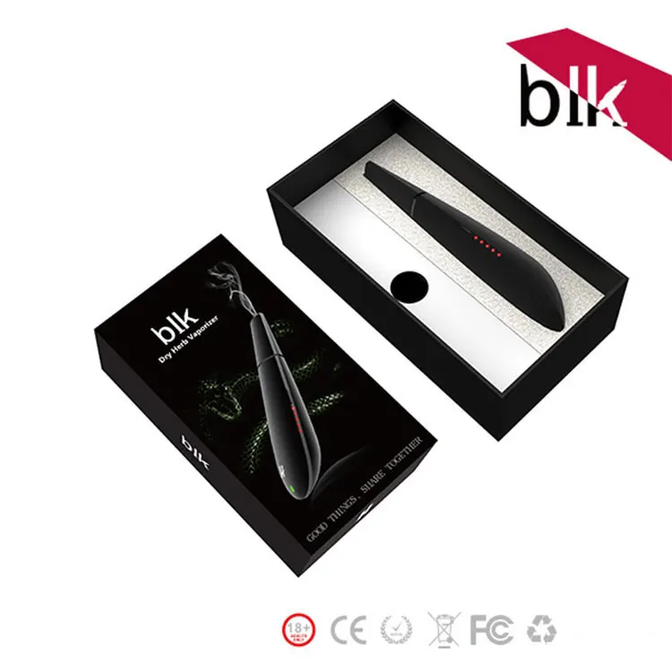 good quality Dry herb black mamba BLK vaporizer heat not burn vape pen 1600mAh