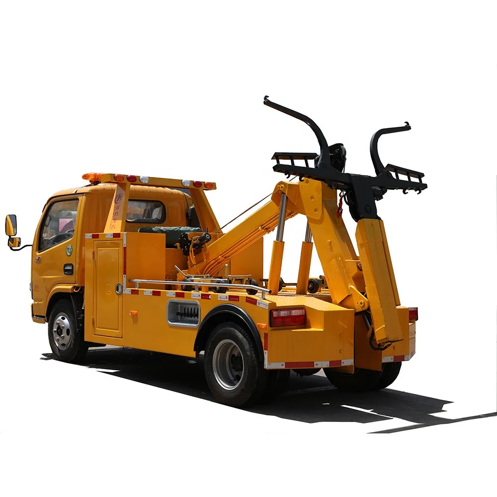 China mini 3 tons road recovery vehicle 6 wheels  rescue crane tow truck wrecker for sale