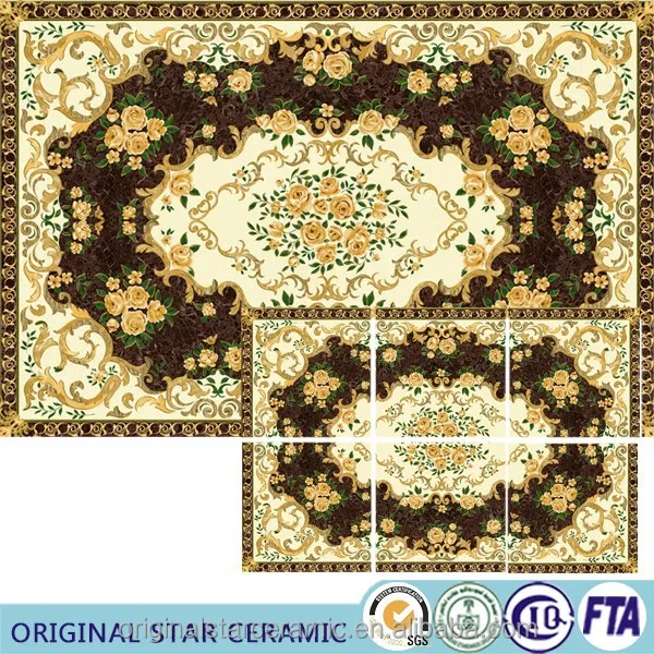 Huge Size Carpet Tiles 1200X1800mm Decorative Ceramic Carpet Tile