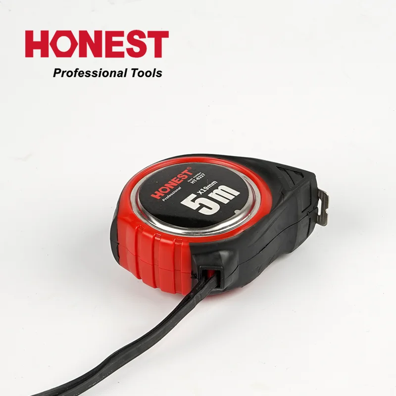 Steel Measuring Tape with Auto Locks Professional EEC Certification 5M Hardened Steel 1 PC/ Blister Card 12 PCS/ Color Box 16mm