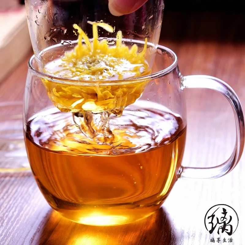 Totally hand made arabic glass tea cup set with handle