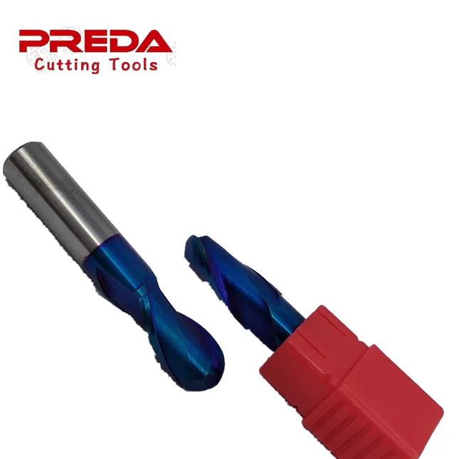 Solid Carbide 4 flutes ball nose end mills  with NANO Coating carbide tool