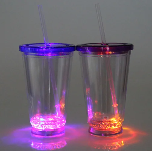 led straw cup