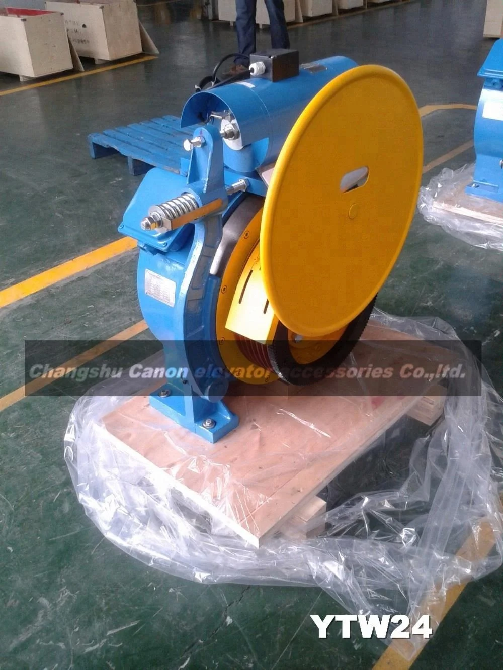 800KG PM Synchronous Gearless Elevator Motor roping 1:1