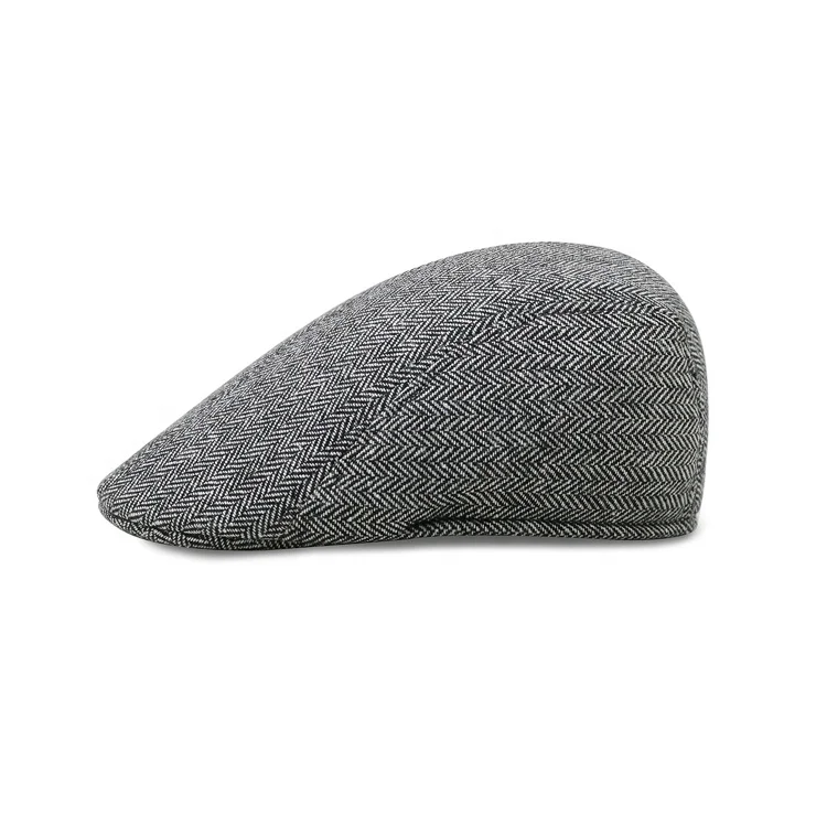 China Factory Custom Wholesale Good Quality Felt Newsboy Ivy Caps Hat
