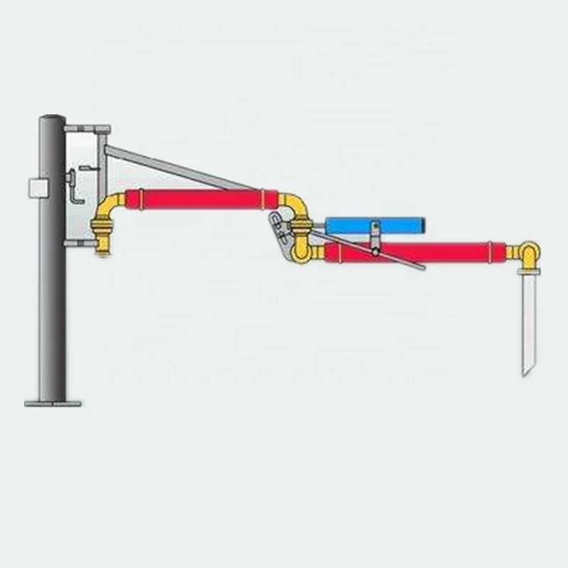 
heat jacketed tracing top loading arm for asphalt bitumen 