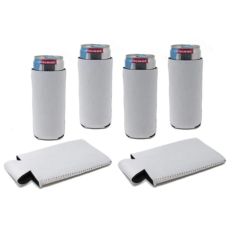 Blank Neoprene 330ml Energy Drink Skinny Can Cooler Sleeve 12oz Slim Beer Can Cooler