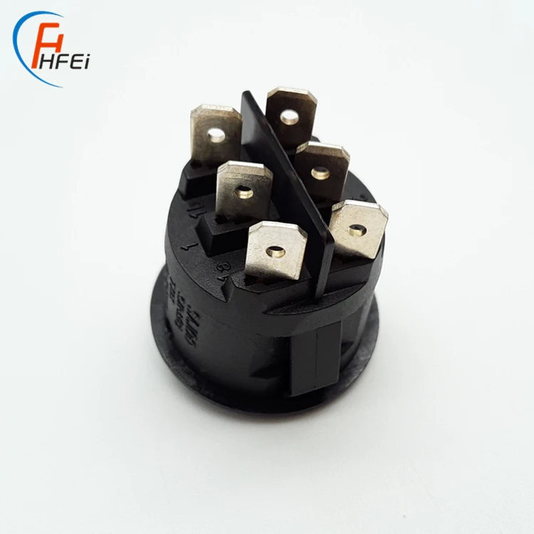 4 pin 12v round rocker switches on-off with light 4 pin round rocker switch
