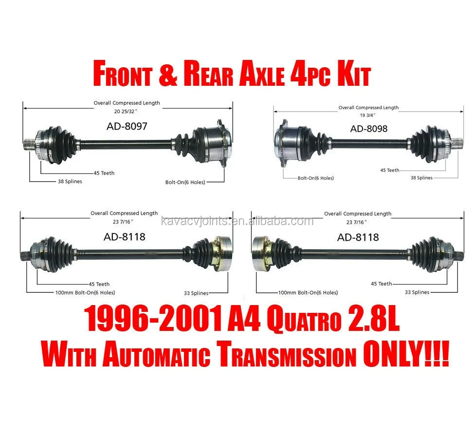 
FRONT AXLE CV AXLE DRIVE SHAFT 28321SC003 , 28321SC001 , 28321SC033 