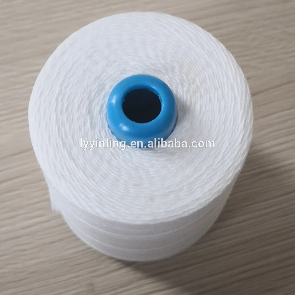 Sanbest Brand Portable Hand Held Bag Closer Machine Bag Closing Thread - 20/5 20/6 12/4 12/5 200 Grams per Cone in  White
