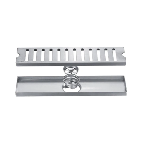 
Quick drainage stainless steel bathroom long rectangular floor drain 