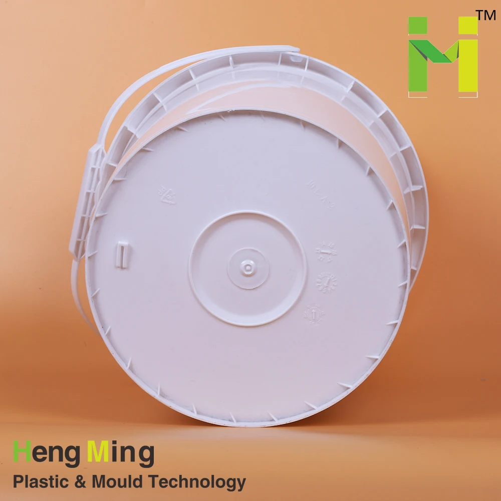 Bucket with Lid 10l 10 Kg/l/liters/litr Thermos Pp Ice Cream Plastic Usually Stack in Bulk,outer with Plastic Bags White 1000pcs