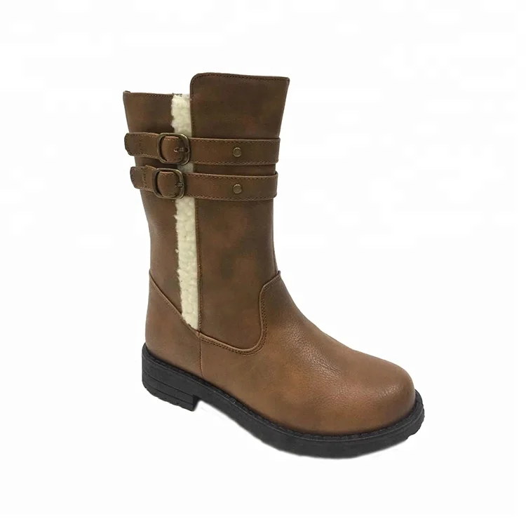 Wholesale Girls Leather Snow Boots For Kids