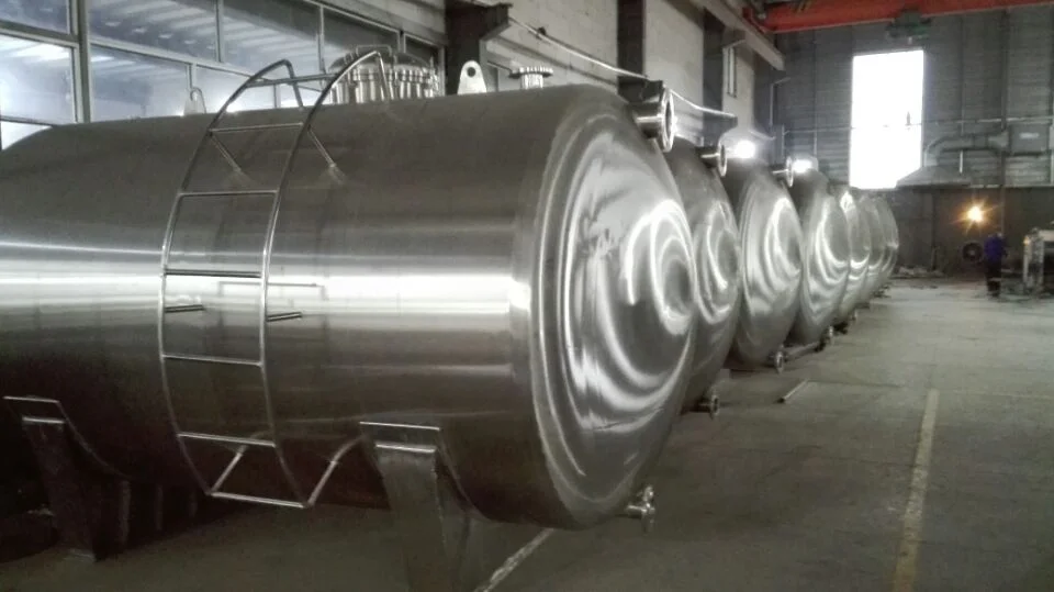 Stainless steel 304/316L water tank 1000 liter horizontal type stainless steel water storage tank