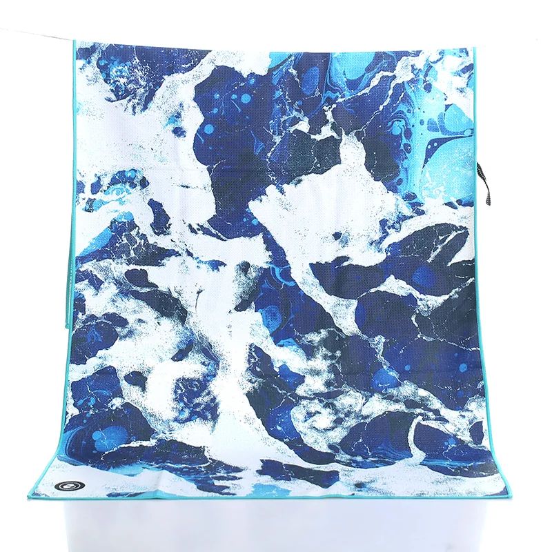 Waffle Microfiber Both Sides Custom Print Beach Towel Large Beach Towels