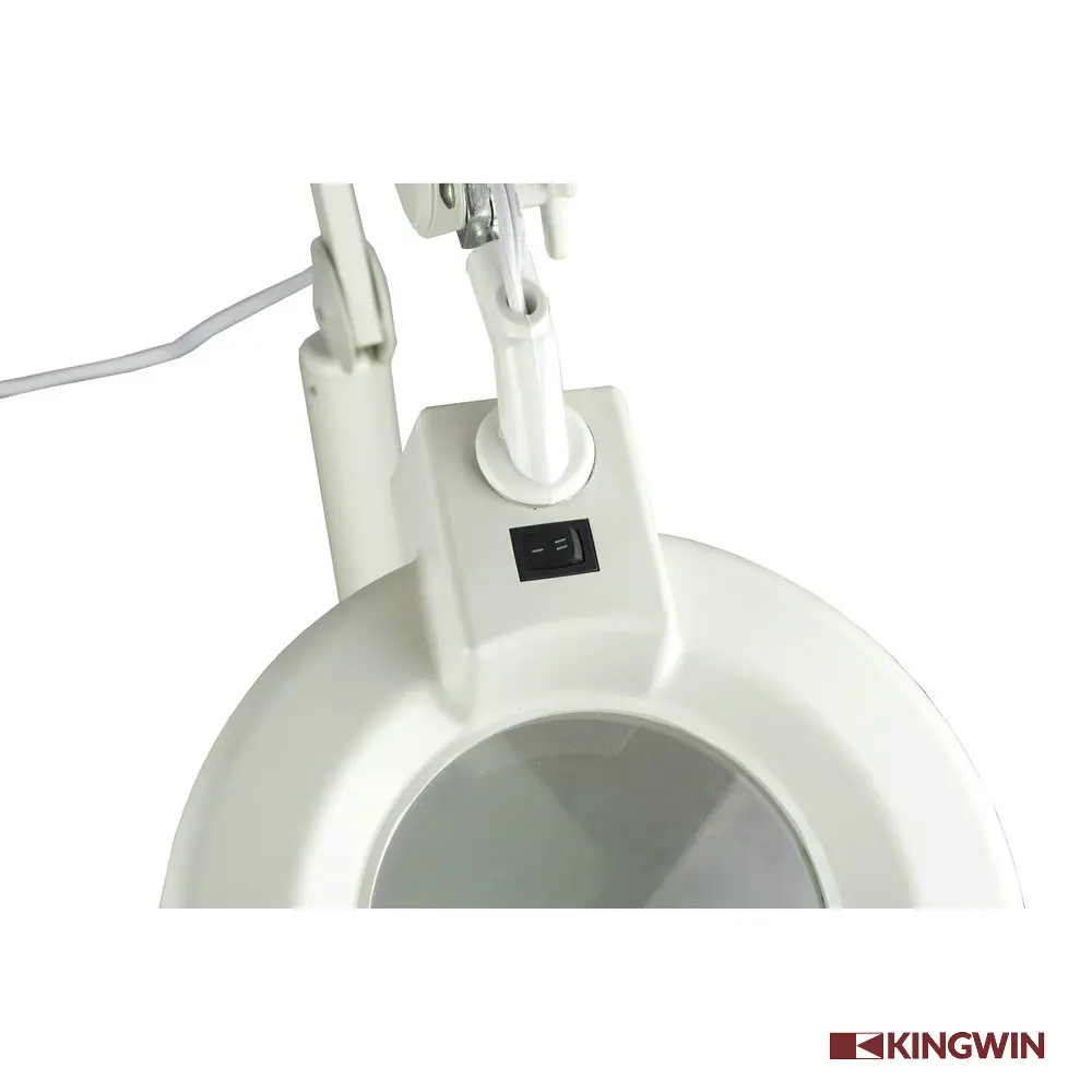 Beauty salon stand rotate 360 degrees adjustable 5x magnifying lamp,magnifier lamp with stand for salon