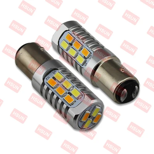9-32V SMD 5630 WHITE/AMBER DUAL COLOR T25 P27/7W 3157 CAR LED LIGHT,BAY15D P21/5W 1157 S25 AUTO LED BULB,T20 W21/5W 7443 LED CA